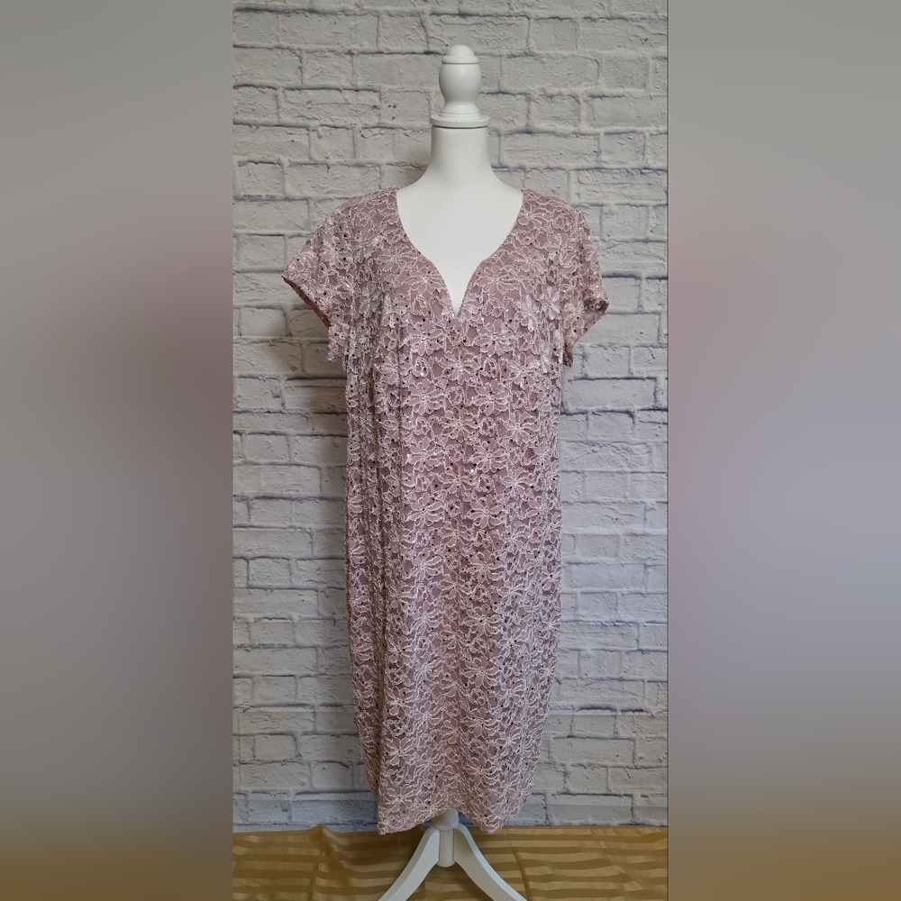 Connected Apparel Blush Pink Dress